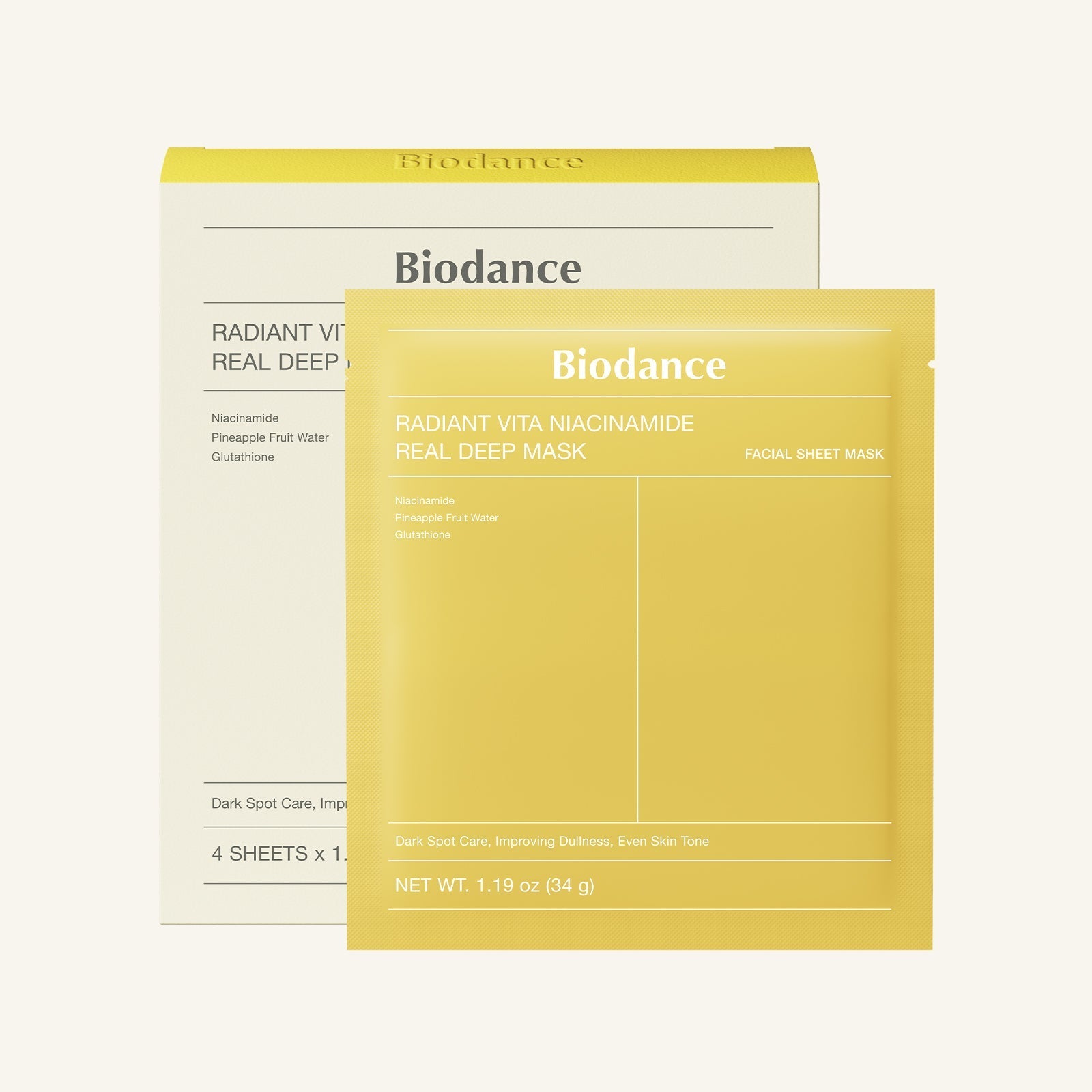 Radiant Vita Niacinamide Real Deep Mask - Lumiso