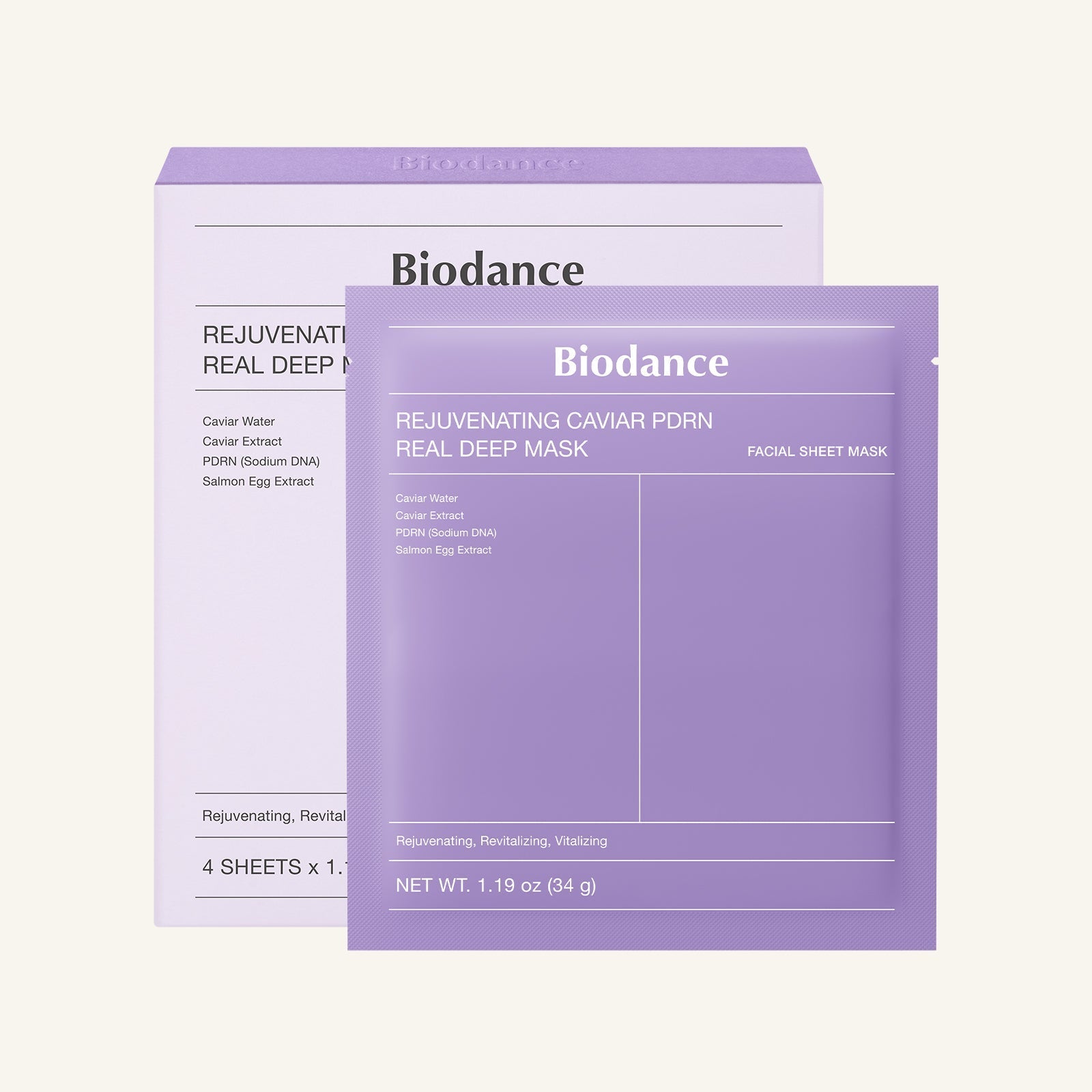 Rejuvenating Caviar PDRN Real Deep Mask - Lumiso