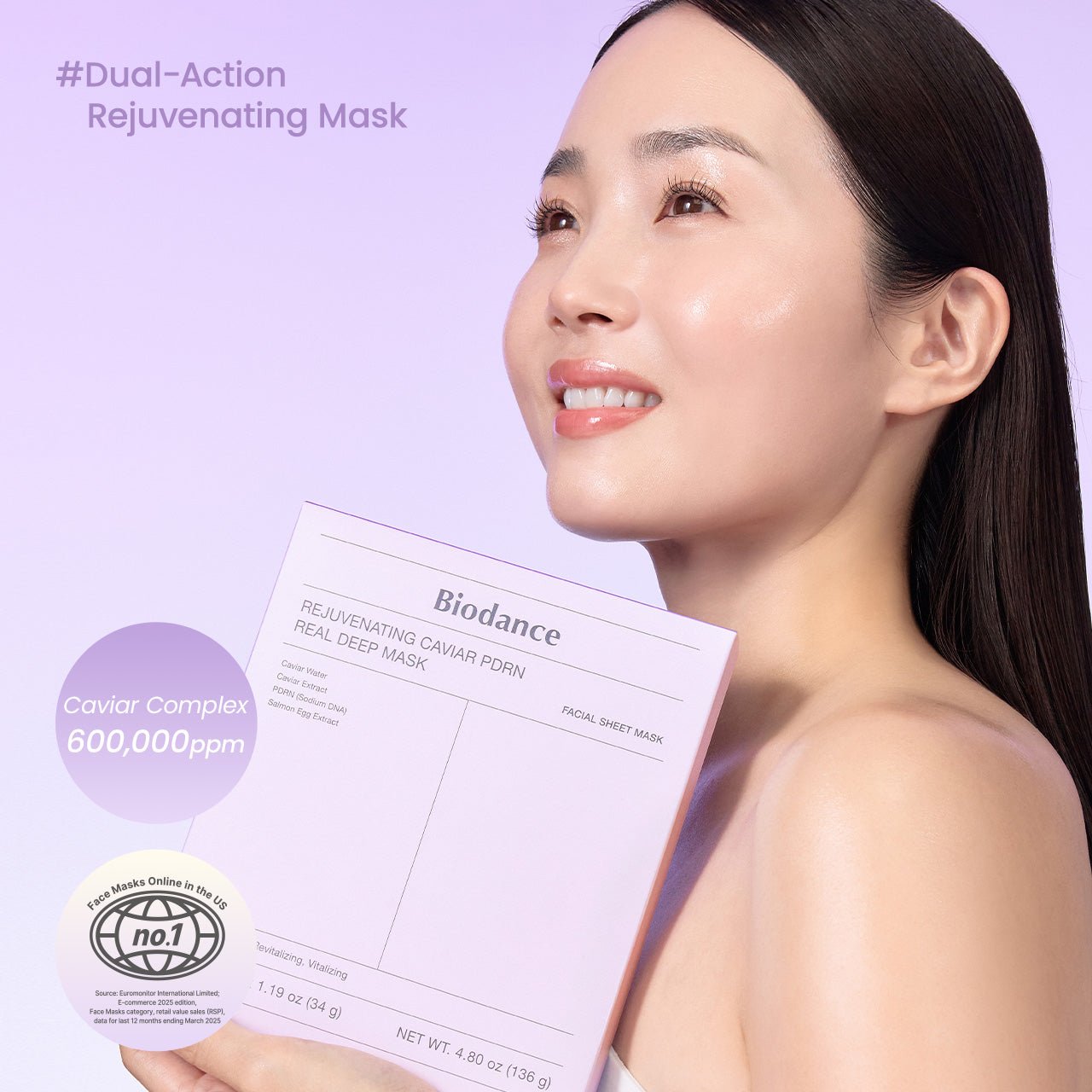 Rejuvenating Caviar PDRN Real Deep Mask - Lumiso